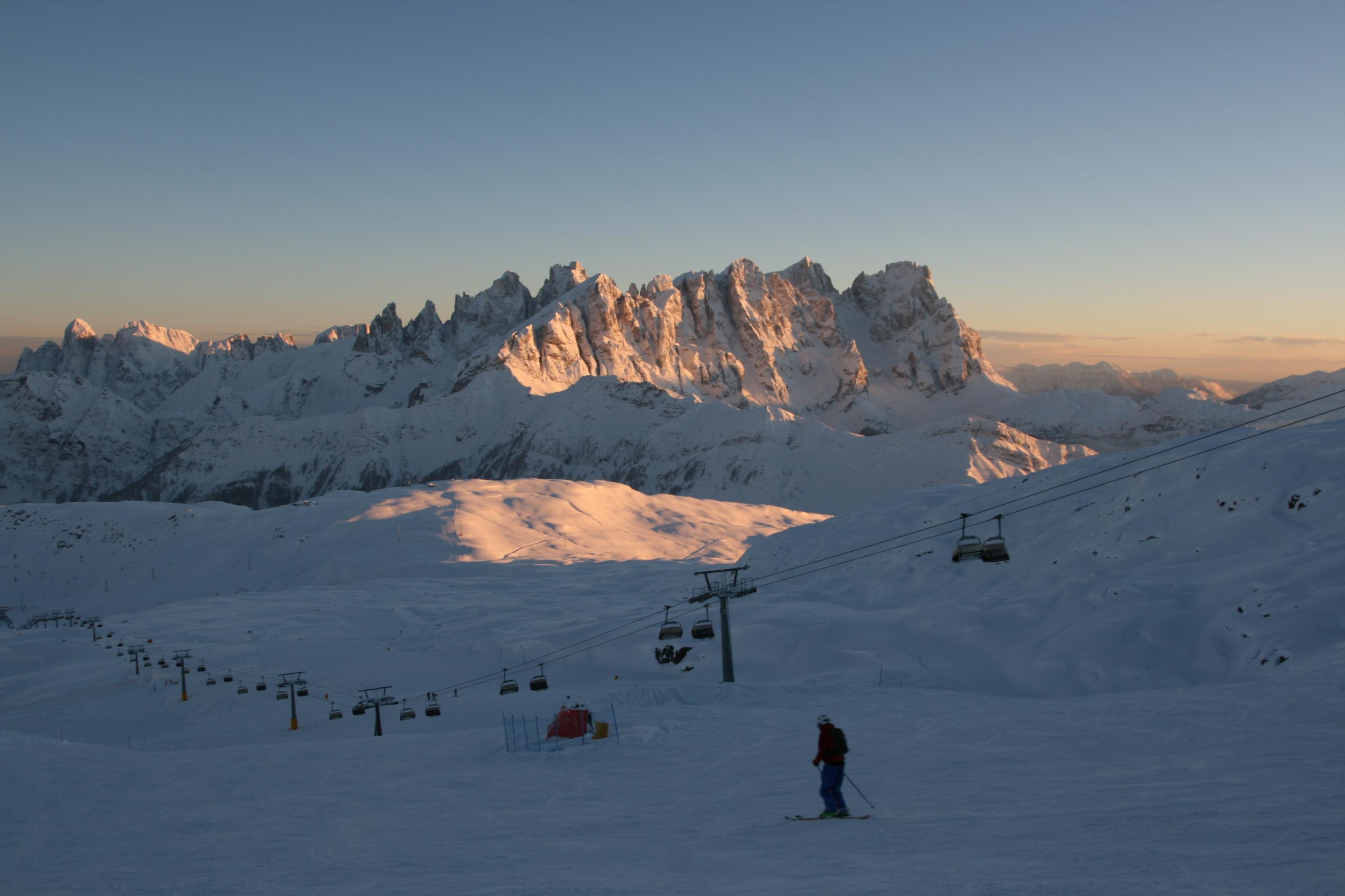 tramonto dolomiti