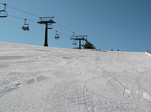 Inizio pista costabella Alpe Cermis - Cavalese.