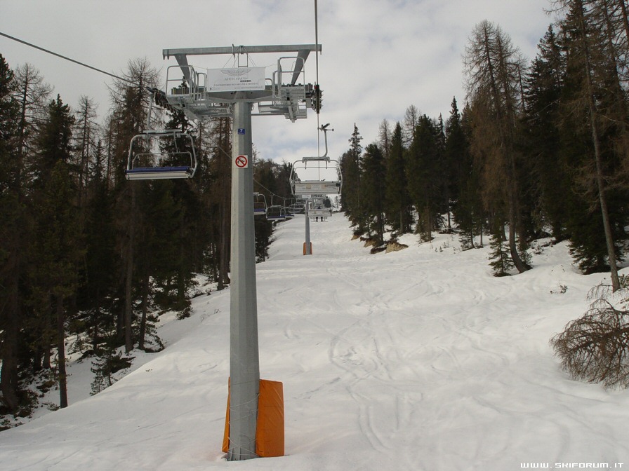 pista sotto Plan de Ra Bigontina