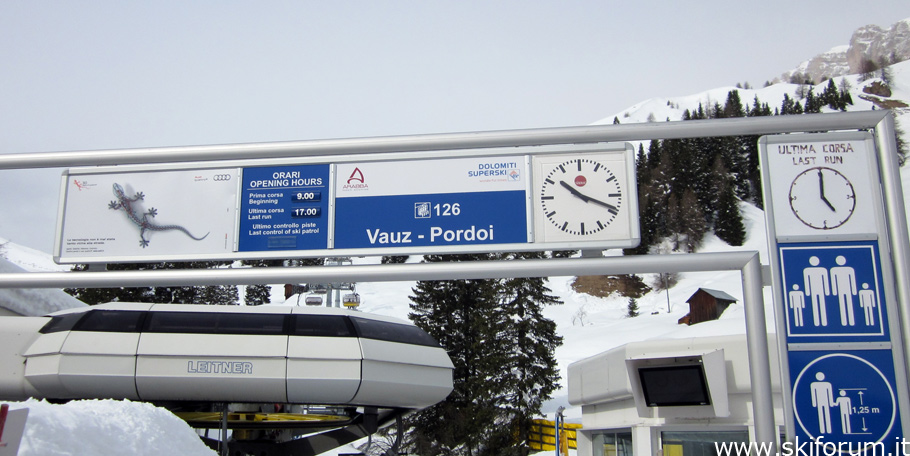 Partenza seggiovia Vauz