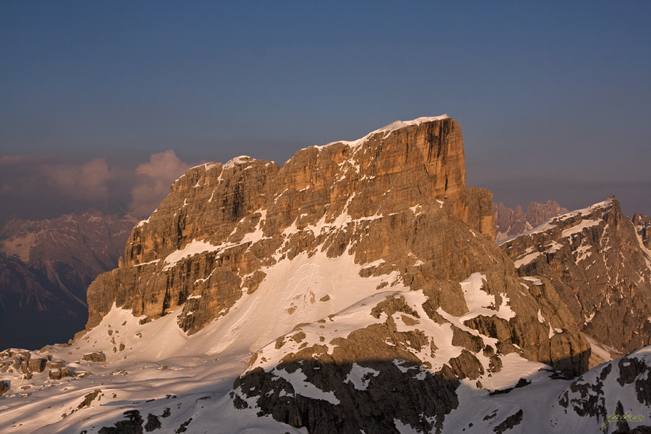 foto tramonto averau