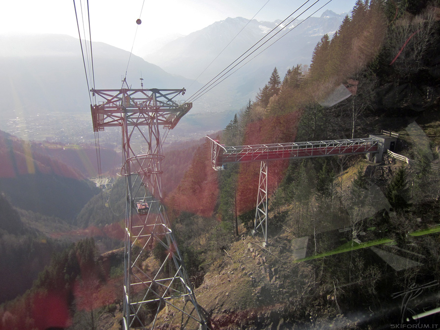 stazione intermedia con ponte a sbalzo
