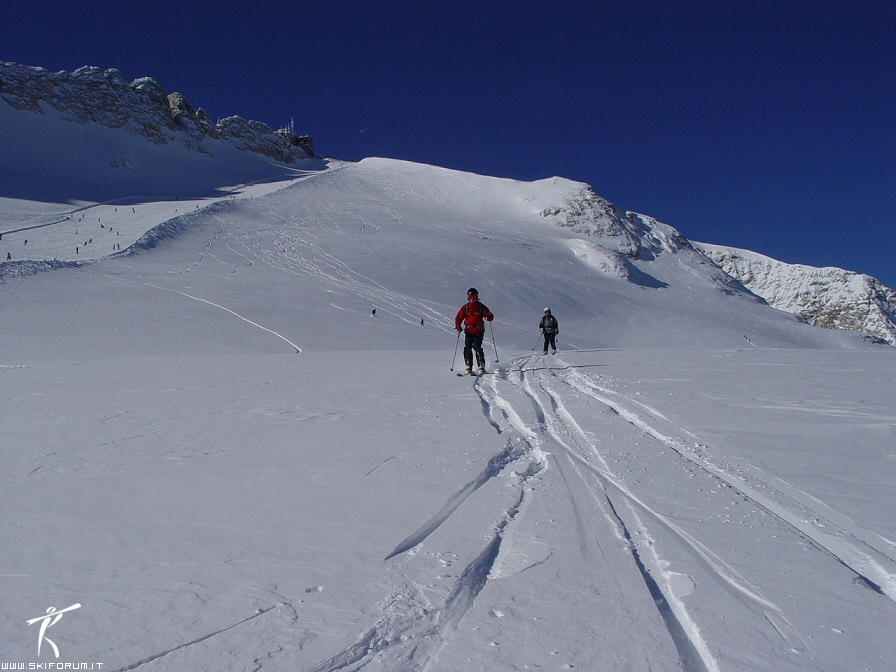 foto sciare ghiacciaio marmolada