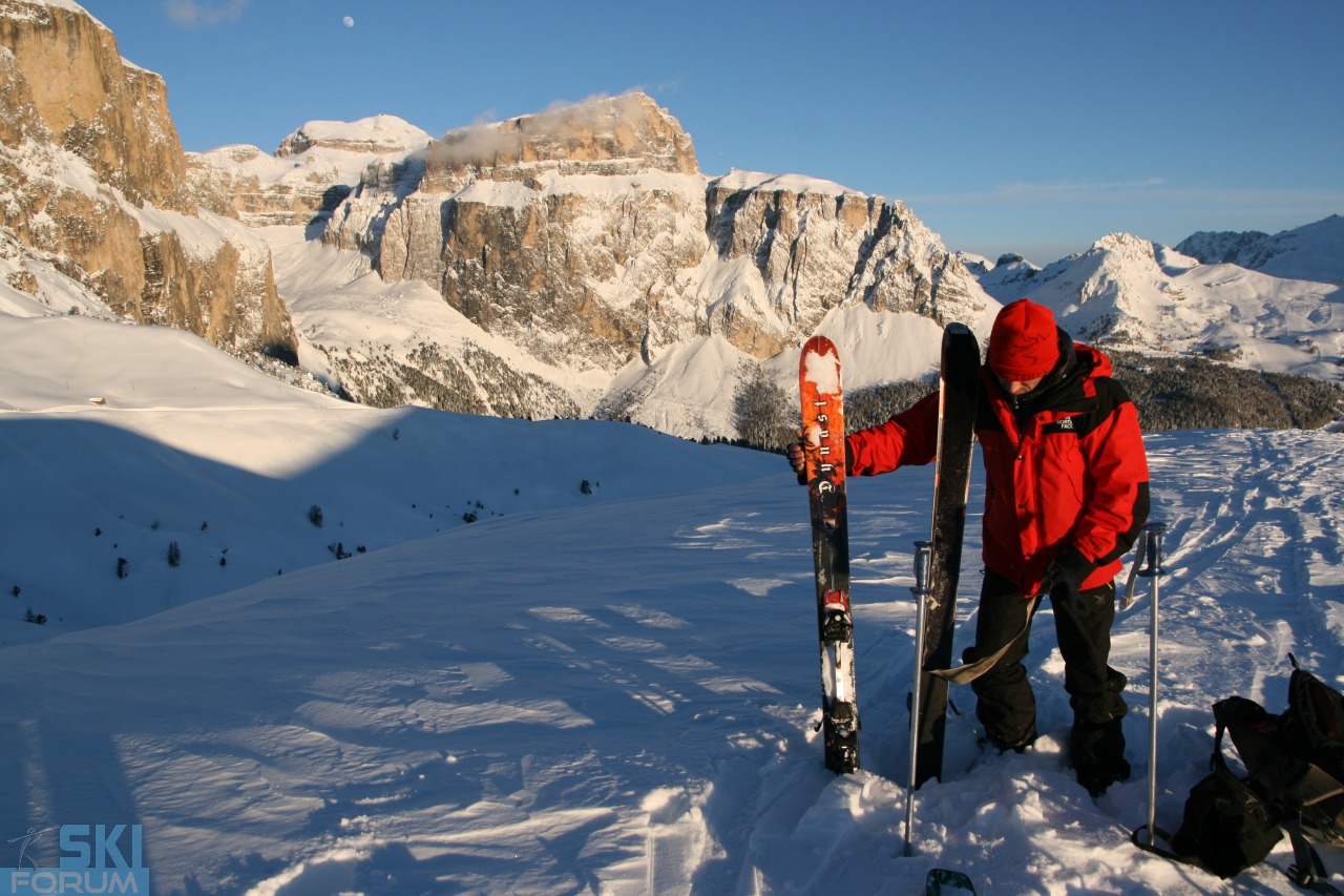 Scialpinismo con le pelli di foca