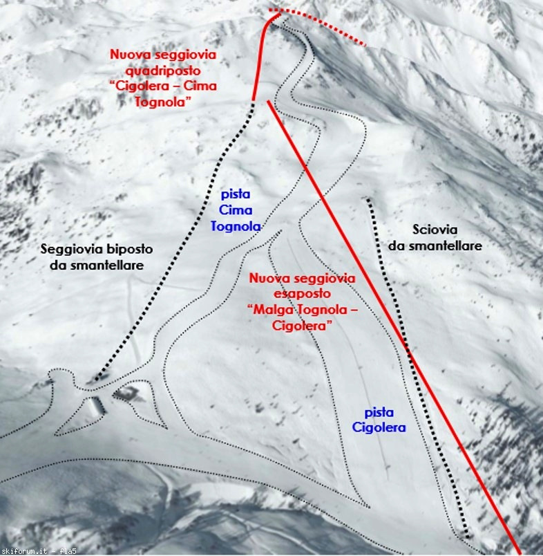 Sviluppo skiarea Cima Tognola