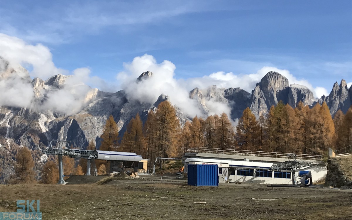 Imbarco sciatori seggiovia Cigolera