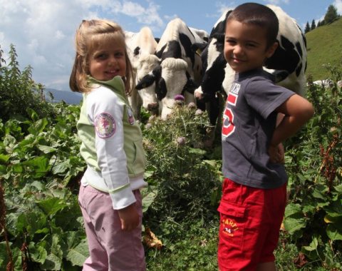 Bambini in Dolomiti