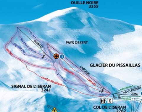 Skimap estiva Val d'Isere