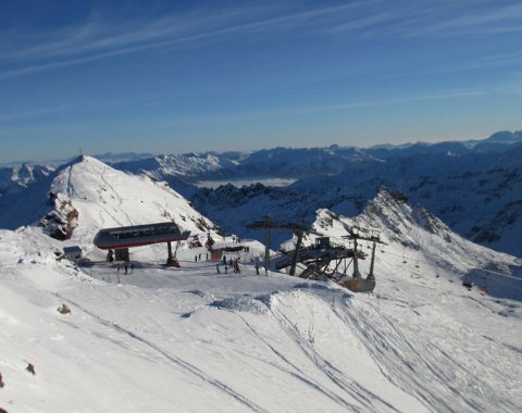 Arrivo seggiovie Gletscher Jet e 3000er
