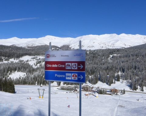 Cartelli Giro delle Cime a Passo Monte Croce