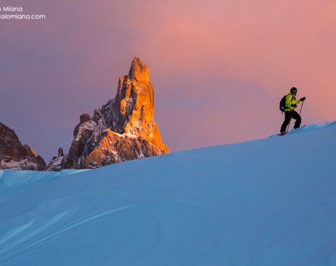 Scialpinismo al Passo Rolle