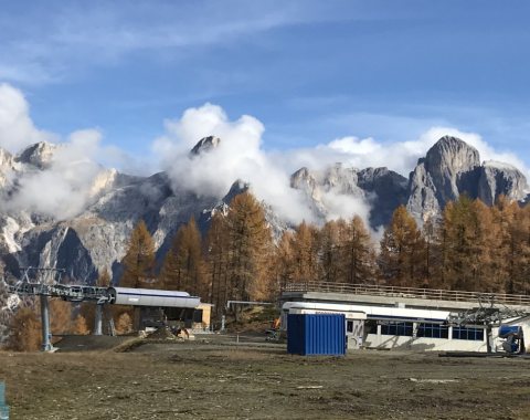 Imbarco sciatori seggiovia Cigolera