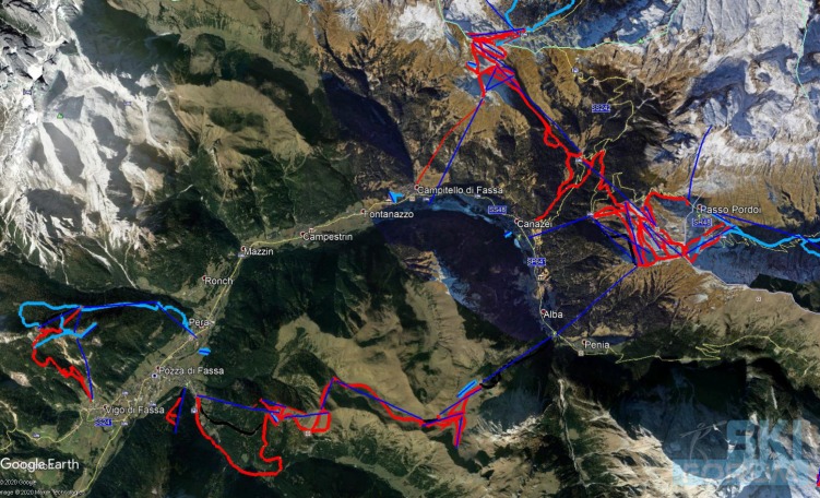 Skiarea della Val di Fassa