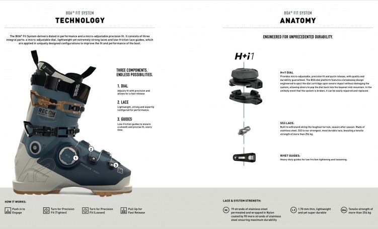 K2 scarpone Recon 130 BOA