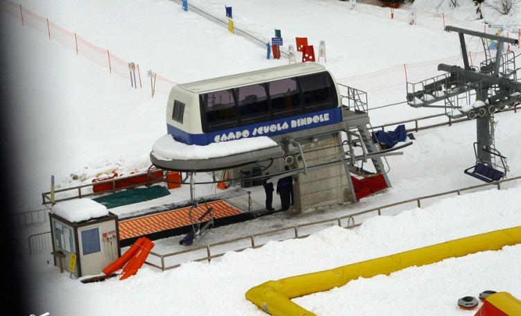anteprima Seggiovia quadriposto Rindole, campo scuola di Andalo