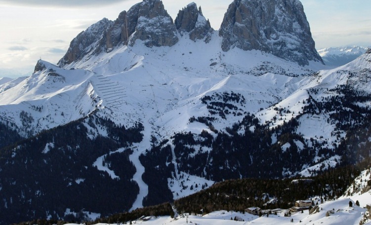 Piste da sci del Col Rodella