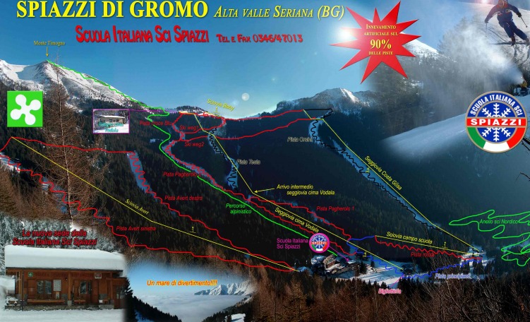 Mappa piste Spiazzi di Gromo