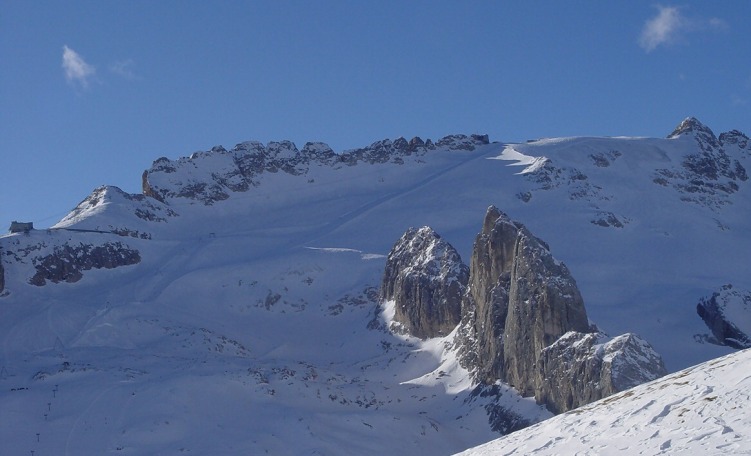 Sciare in Marmolada, ghiacciaio Marmolada