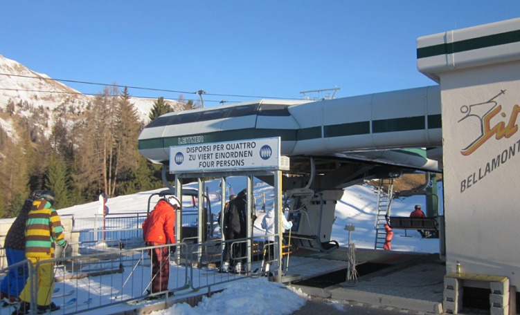 anteprima Seggiovia Le Fassane - La Morea nel comprensorio sciistico di Bellamonte