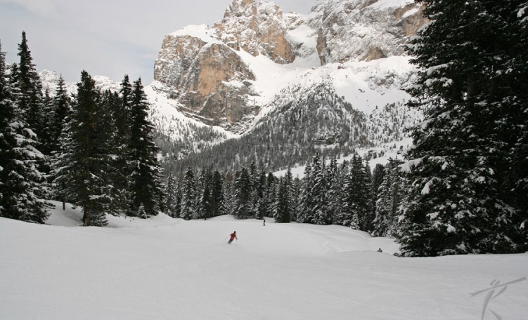 anteprima Pista Falc - Piz Seteur 2 una bella pista rossa nel cuore della Val Gardena