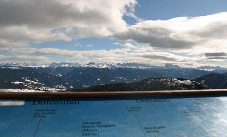 Panorama sulle Dolomiti