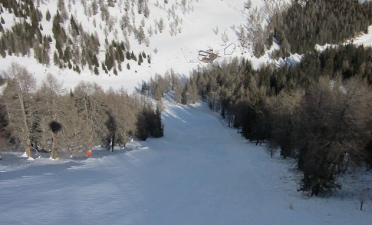 anteprima Pista Mitterling, uno dei muri più difficili di tutto il Dolomiti Superski