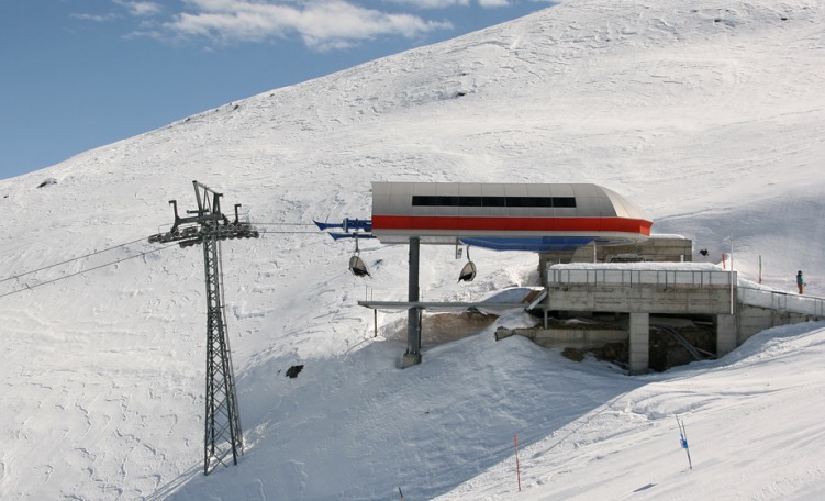anteprima Seggiovia Diavolezzafirn a Pontresina nei pressi del Passo Bernina, comprensorio del Diavolezza