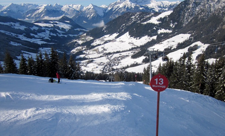 anteprima Pista Wurmegg, una bella rossa di collegamento tra Wildschonau e Inneralpbachtal