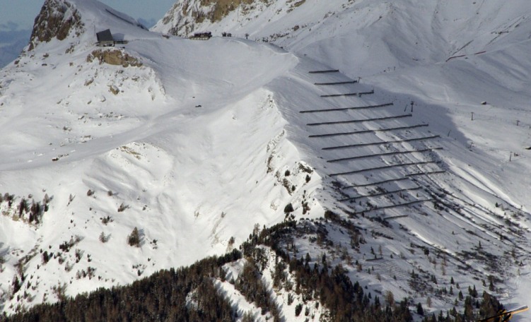 Foto panoramica skiarea Col Rodella