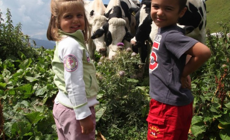 Bambini in Dolomiti