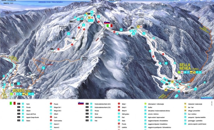 Skimap Bovec-Sella Nevea