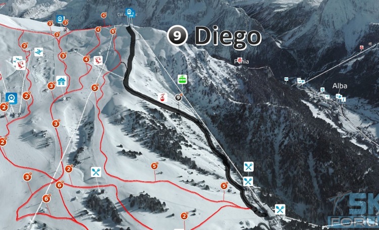 Tracciato nuova pista Diego