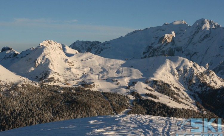 Panorama sul Belvedere di Canazei