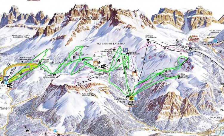 Skimap Latemar dal 26 nov