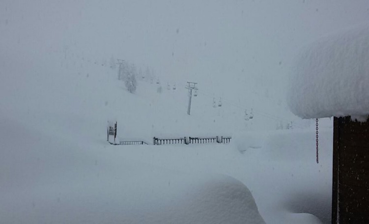 Nevicata a Prali