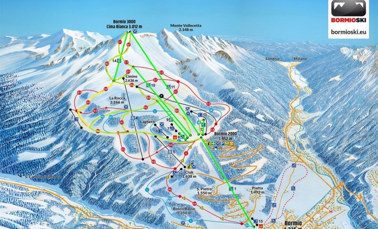 Skimap Bormio dal 3 dic