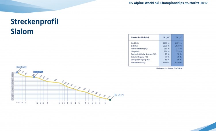 Profilo pista Slalom Speciale