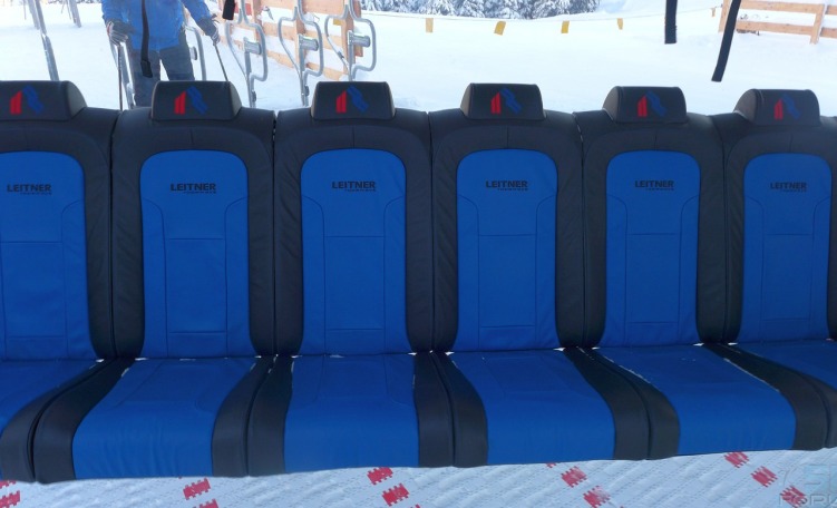 anteprima Seggiovia Enzian di Racines: una 8 posti carenata con sedili estremamente comodi