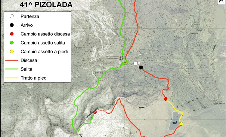 Percorso Pizolada delle Dolomiti modificato
