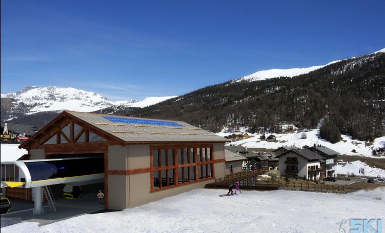 Rendering stazione a valle