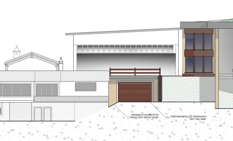 Prospetto stazione a monte