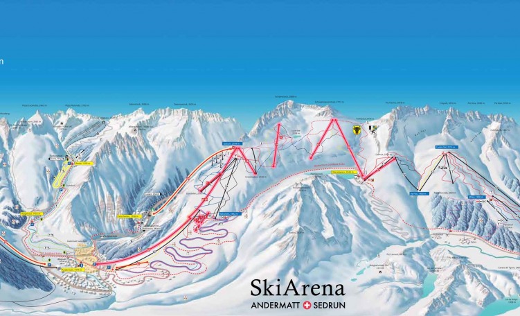 Skimap Andermatt-Sedrun