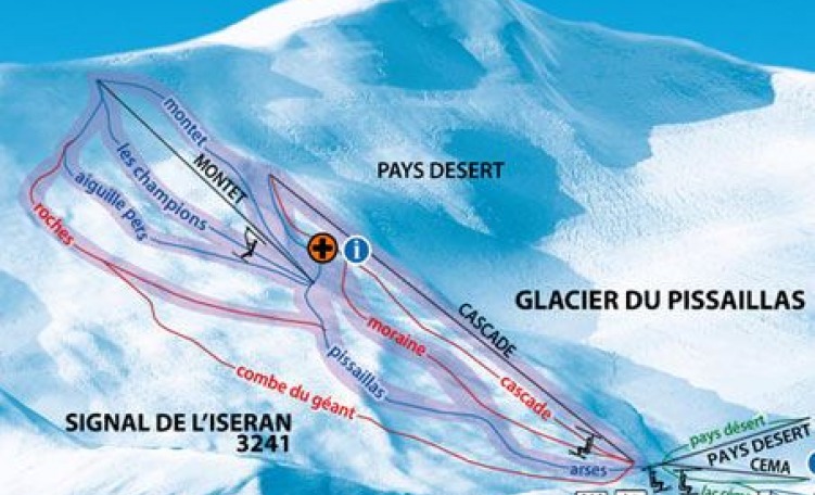 Skimap estiva Val d'Isere