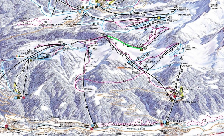 Nuova seggiovia Malghette sulla skimap
