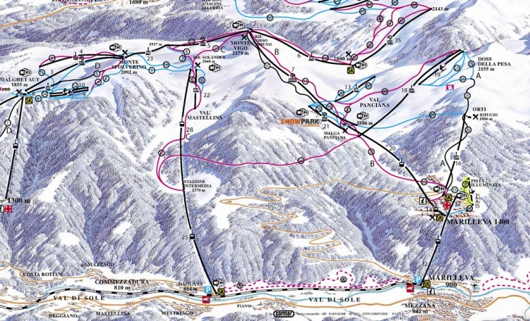 Skimap Folgarida-Marilleva