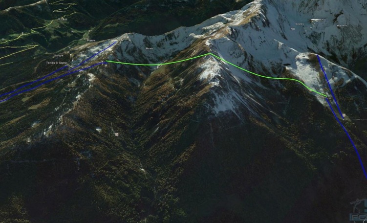 Collegamento Ladurns - Monte Cavallo