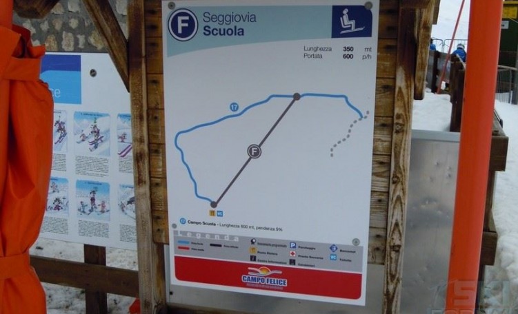 Cartello seggiovia Scuola