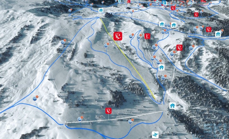 Tracciato seggiovia Biok