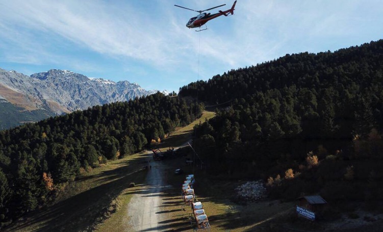 Installazione di nuovi cannoni a Bormio