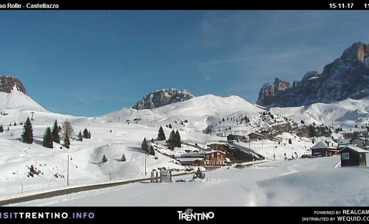 Webcam Passo Rolle - 15 nov 2017
